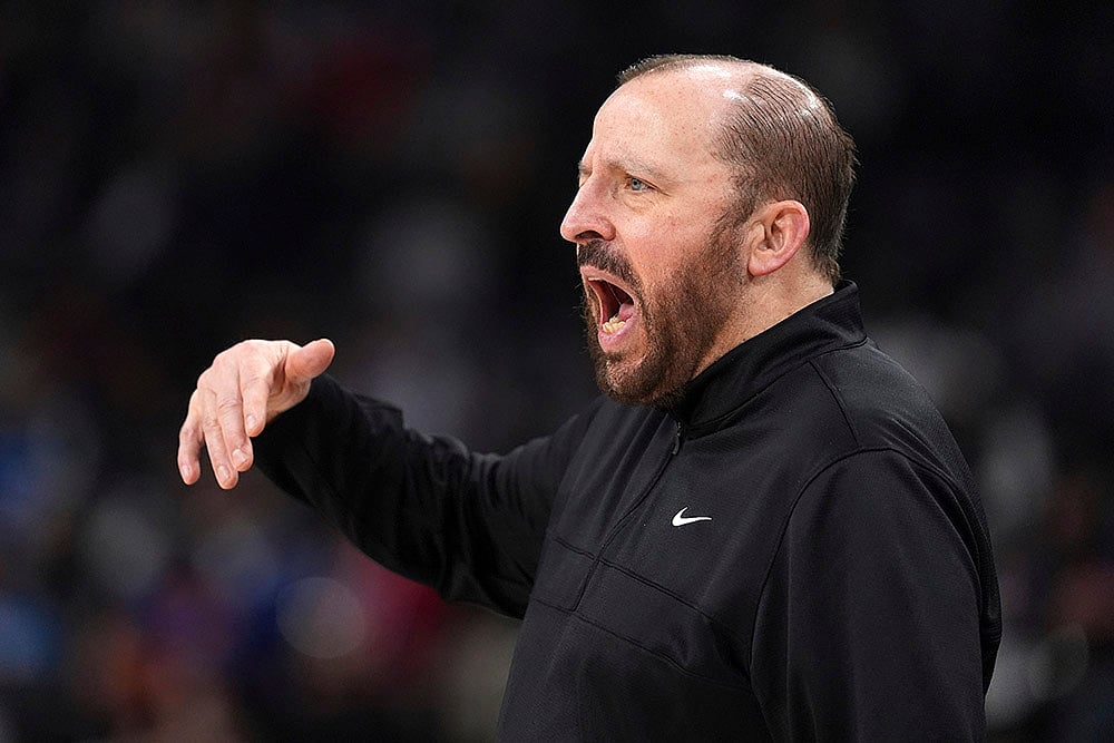 NBA basketball game New York Knicks vs Los Angeles Clippers: Tom Thibodeau