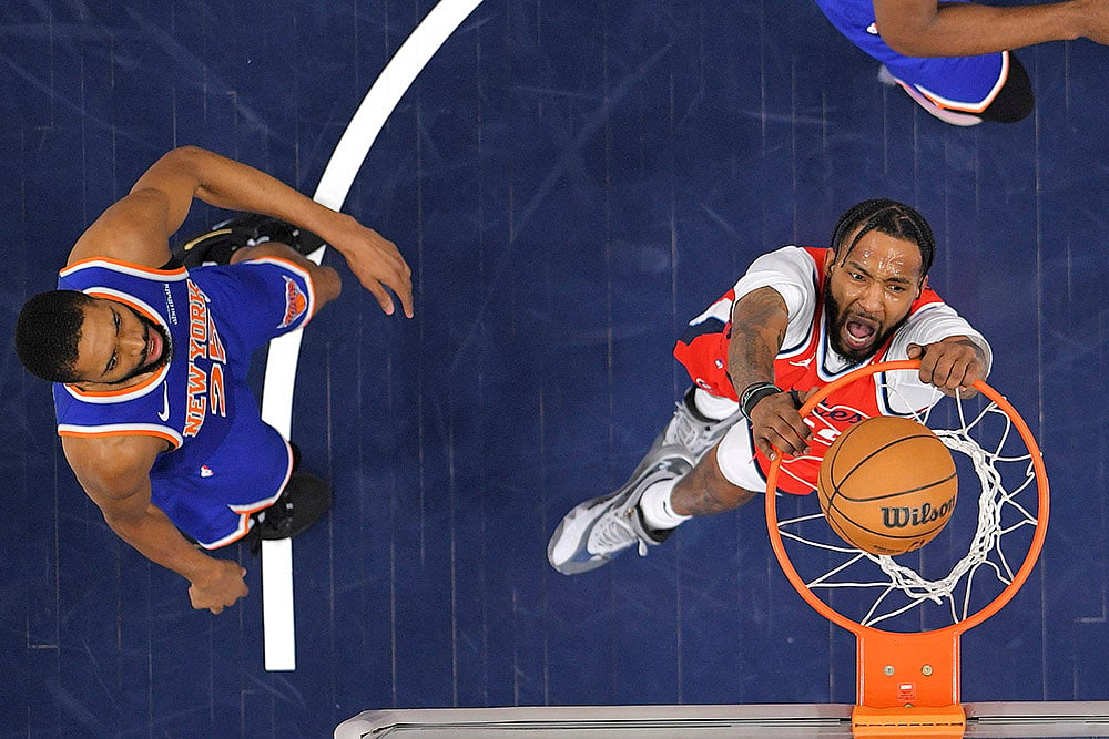 NBA basketball game New York Knicks vs Los Angeles Clippers: Derrick Jones Jr.