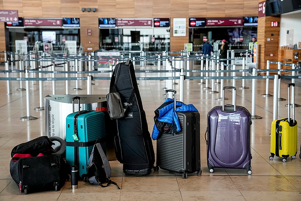 Germany Airport Strike by Ver.di union employees