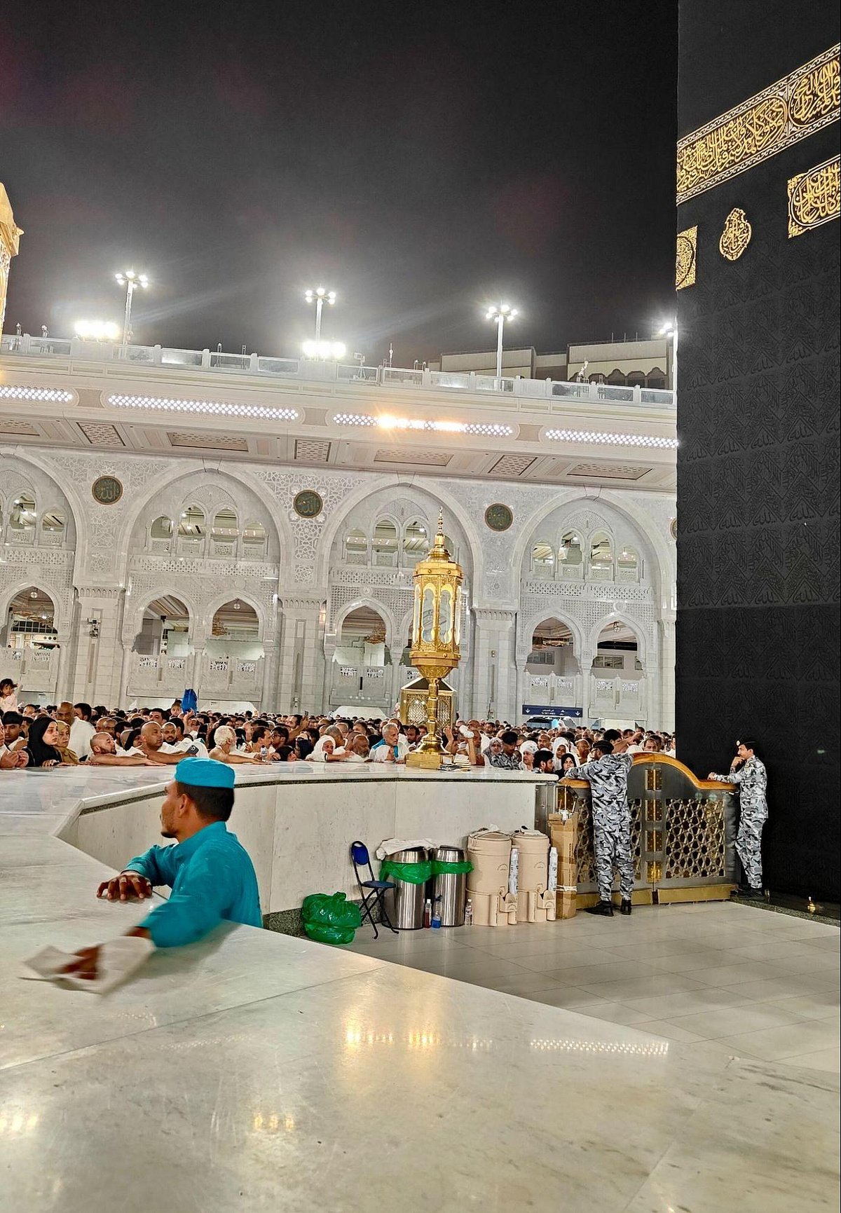 Semi-circular area next to the Kabah