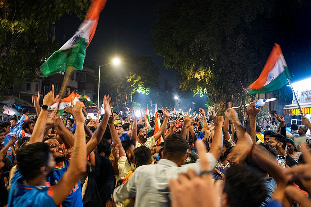 India wins ICC CT 2025 Celebrations in Mumbai