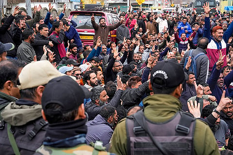 Protest in Srinagar