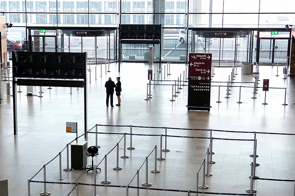 Germany Airport Strike by Ver.di union employees