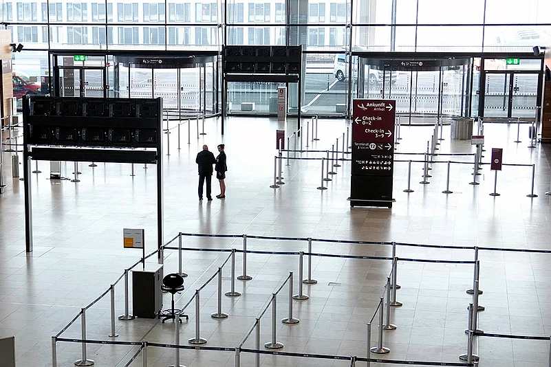 Germany Airport Strike by Ver.di union employees