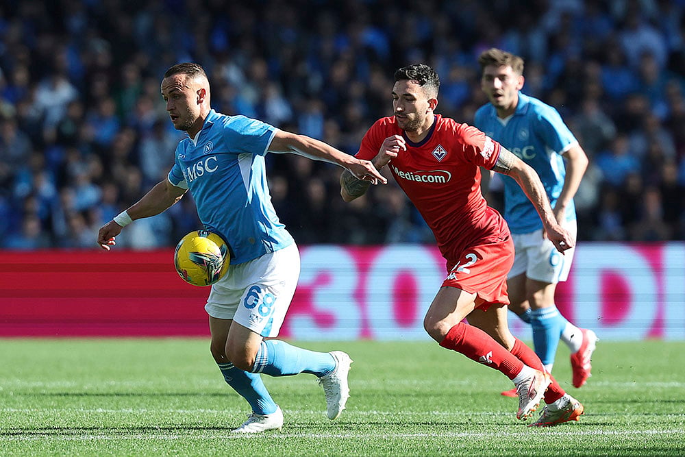 Italy Serie A soccer 2024-25 Napoli Vs Fiorentina: Stanislav Lobotka
