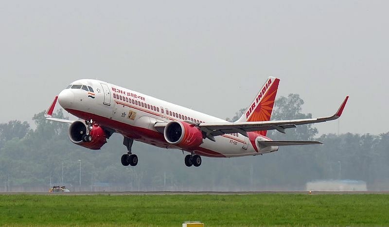 PTI : New York-bound Air India flight faces security threat