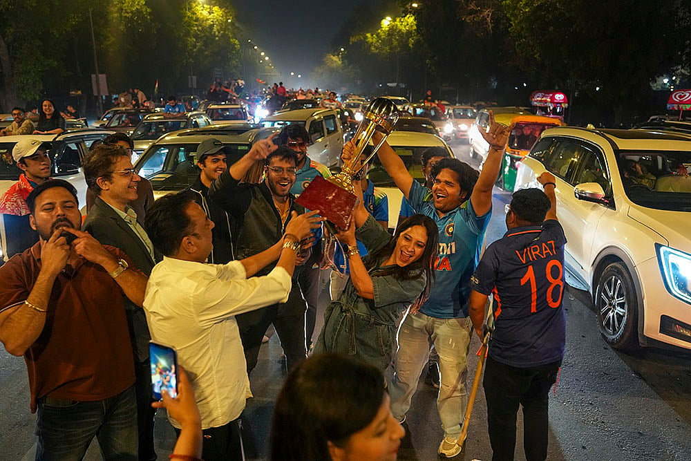 India wins ICC CT 2025 Celebrations in New Delhi
