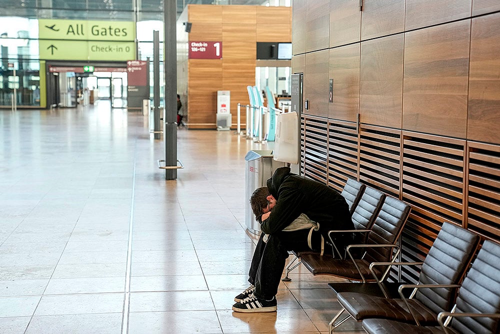 Germany Airport Strike by Ver.di union employees