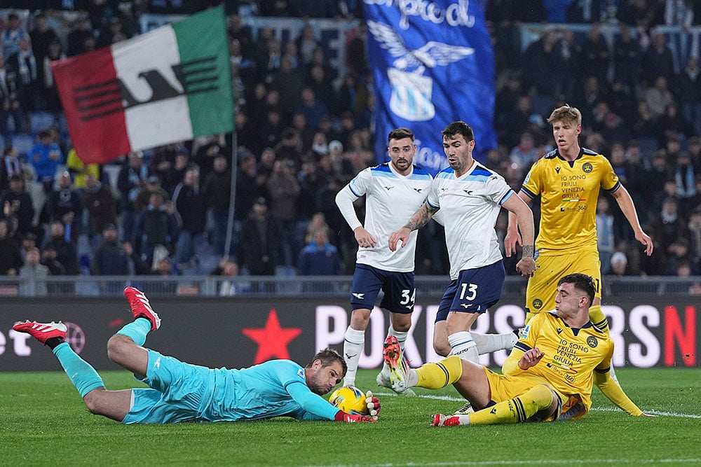2024-25 Italian Serie A Soccer Lazio vs Udinese: Ivan Provedel