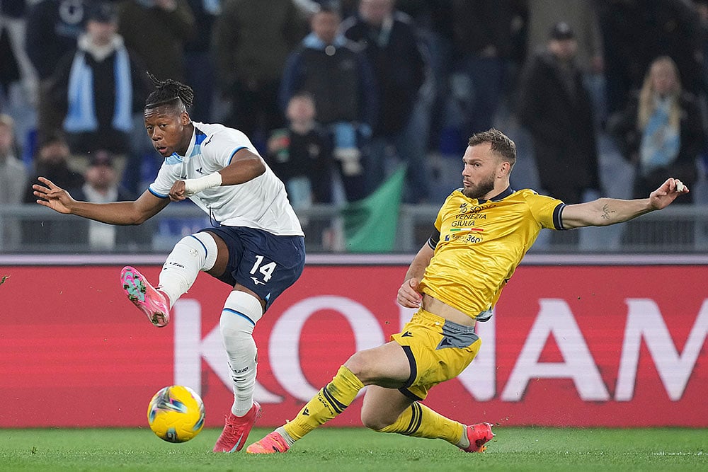 2024-25 Italian Serie A Soccer Lazio vs Udinese: Tijjani Noslin