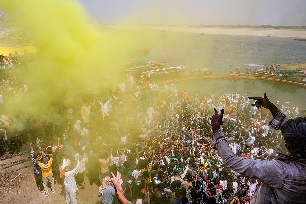| Photo: PTI/Atul Yadav : Police personnel in large numbers have also been deployed to maintain peace in the area (representational image)