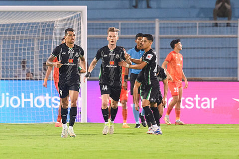 ISL 2024-25, MSC vs PFC: Marc Andre Schmerbock (44) scores a goal for Mohammedan Sporting 