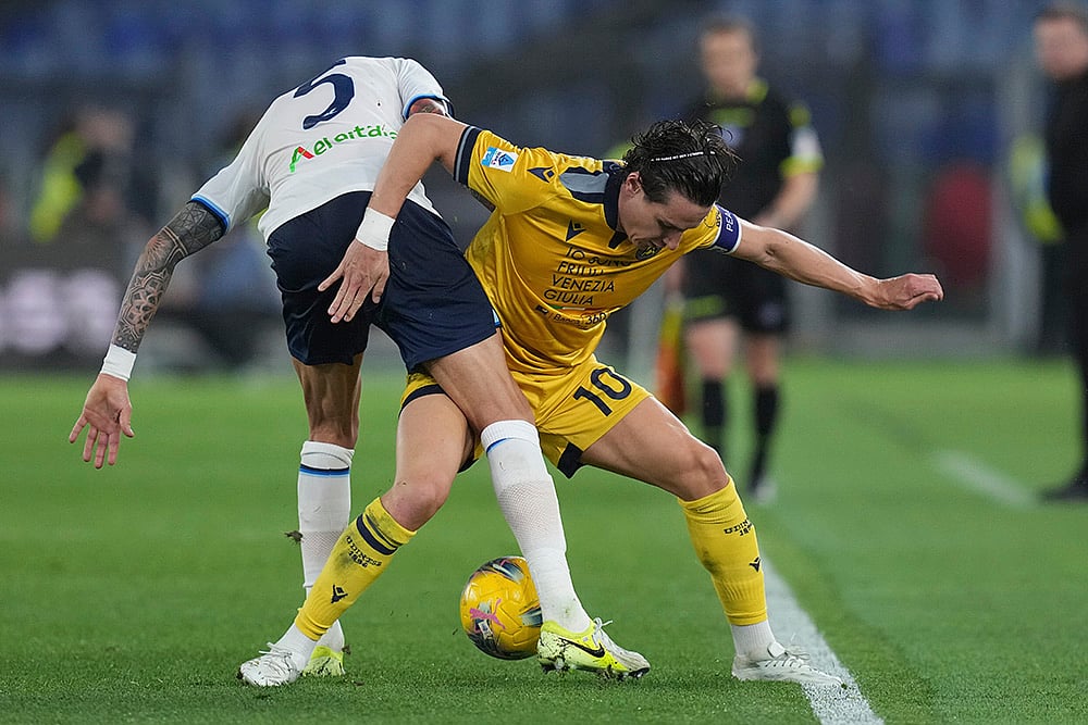 2024-25 Italian Serie A Soccer Lazio vs Udinese: Florian Thauvin