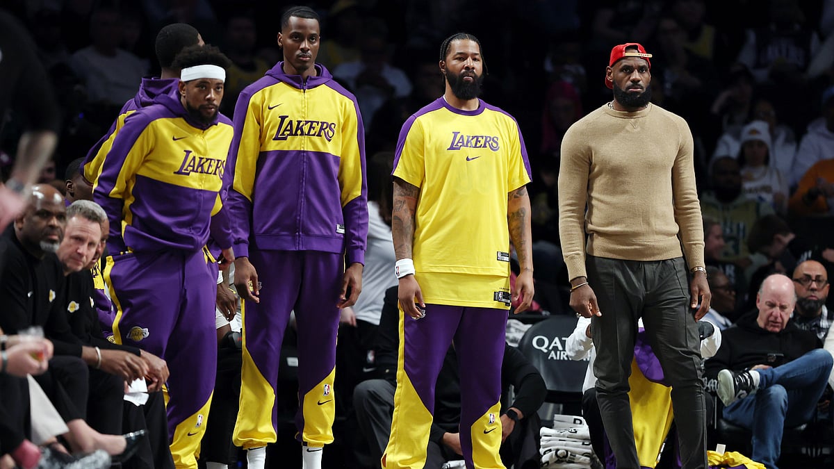 LeBron James watched on from the sideline as the Lakers lost