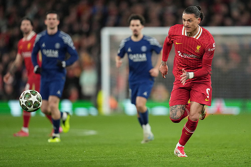 Liverpool vs PSG, UEFA Champions League 2024-25 Round Of 16 photos: Darwin Nunez