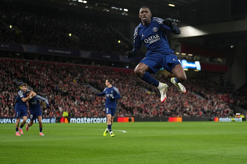 Liverpool vs PSG, UEFA Champions League 2024-25 Round Of 16 photos: Ousmane Dembele 