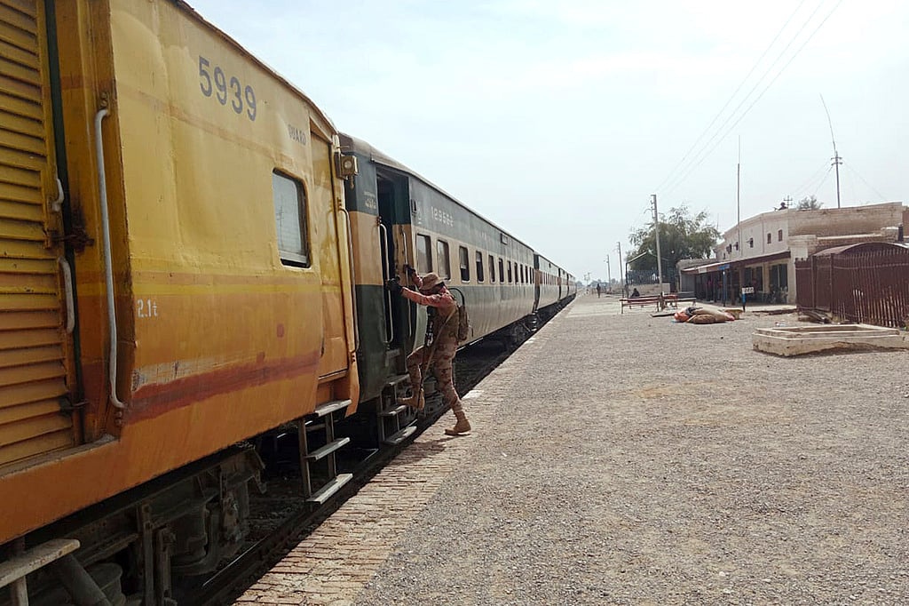 | Photo: AP : Representative image: Train derailment in Pakistan