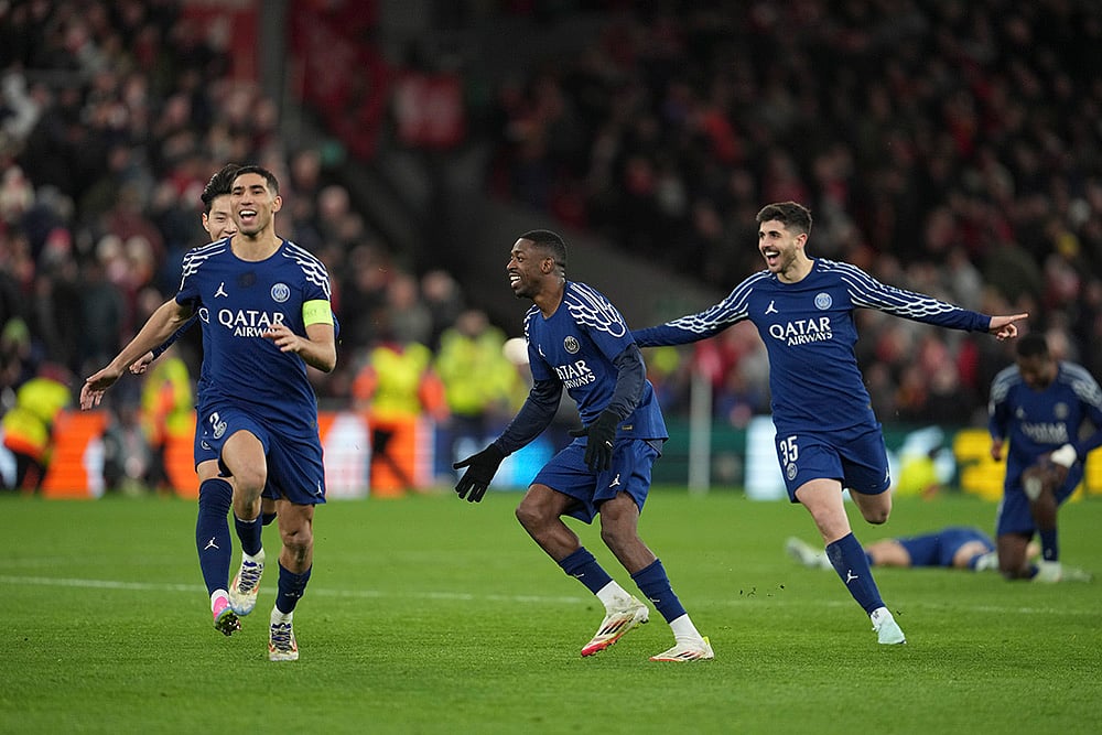 Liverpool vs PSG, UEFA Champions League 2024-25 Round Of 16 photos: PSG players