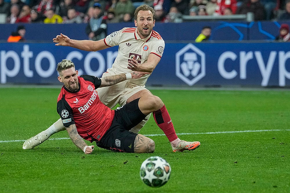 Champions League Soccer Match: Bayer Leverkusen vs Bayern Munich