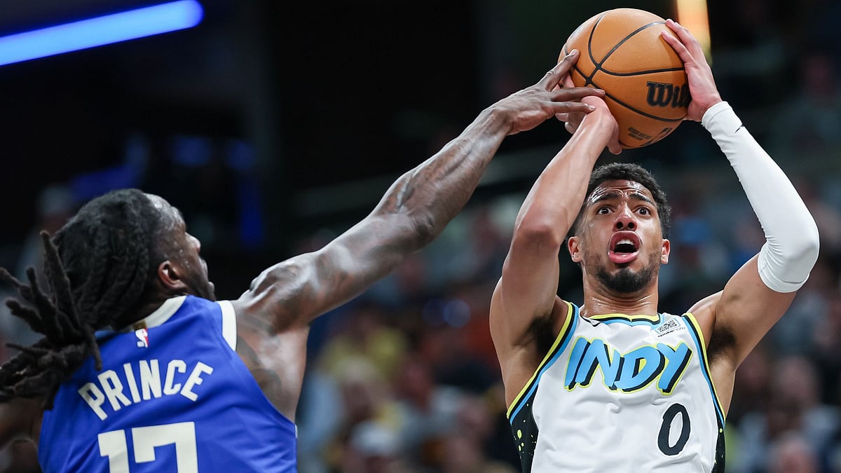 Haliburton takes aim against the Bucks