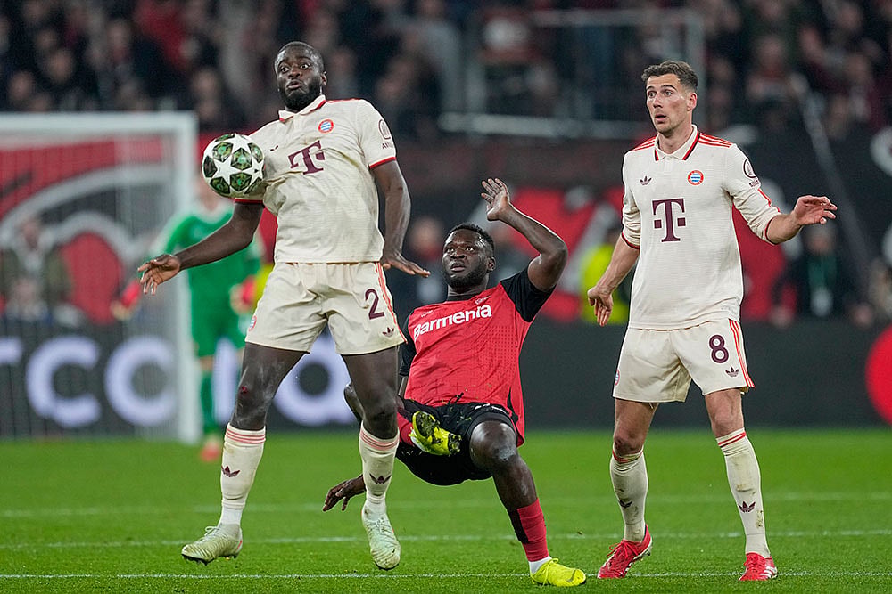 Champions League Soccer Match: Bayern Munich vs Bayer Leverkusen