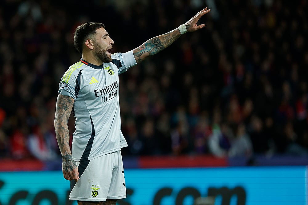 FC Barcelona Vs Benfica UEFA Champions League 2024-25 Round Of 16 photos: Nicolas Otamendi