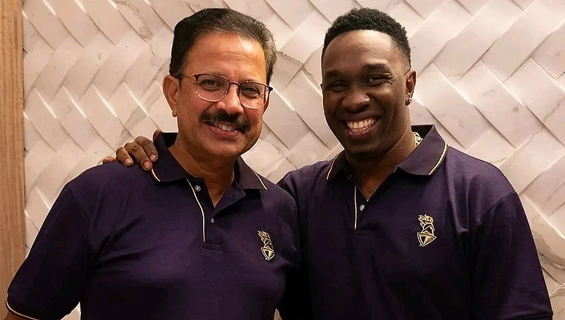dwayne bravo X kkr vibe