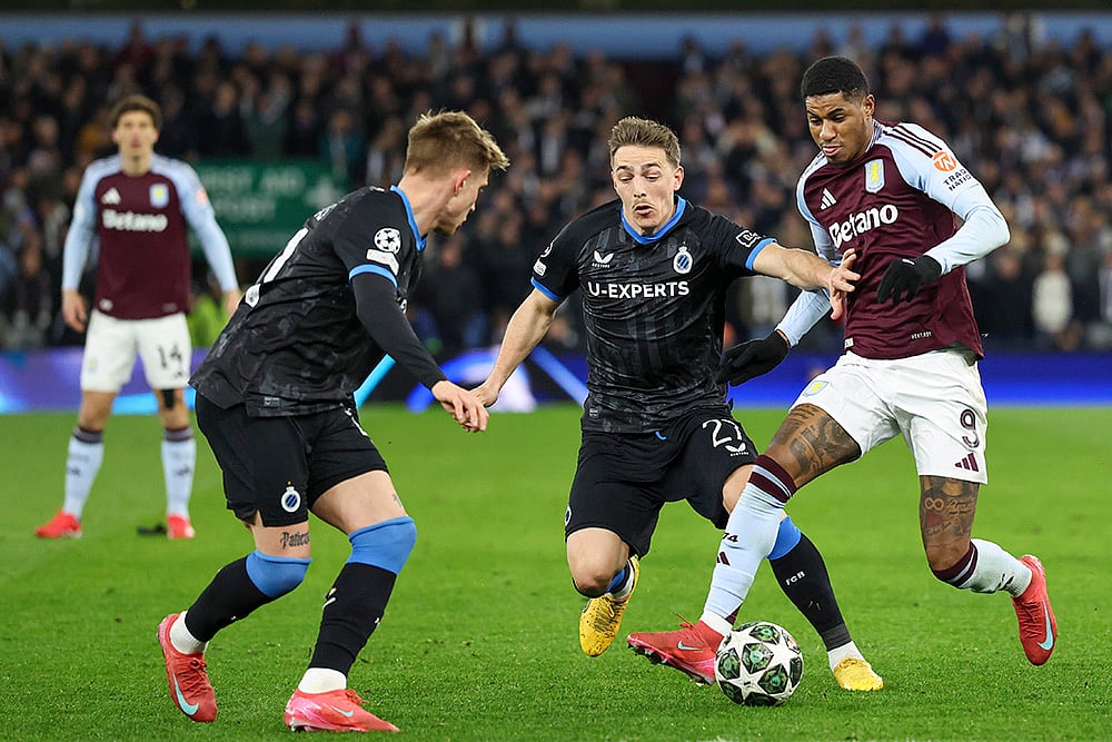 Champions League Soccer round of 16 second leg Aston Villa vs Club Brugge: Marcus Rashford