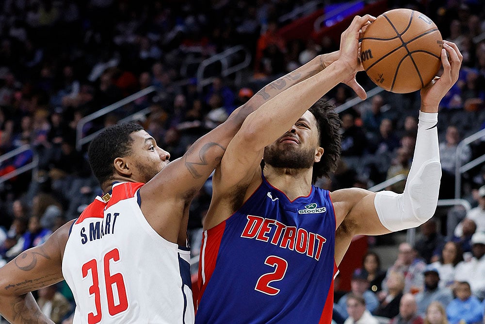 NBA Basketball game Washington Wizards vs Detroit Pistons: Marcus Smart 