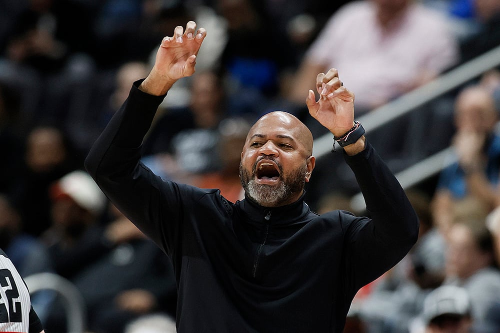 NBA Basketball game Washington Wizards vs Detroit Pistons: J.B. Bickerstaff 