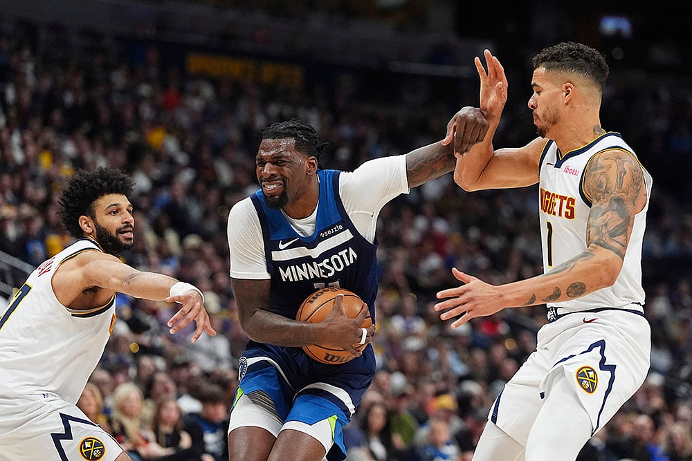 NBA Basketball game Minnesota Timberwolves vs Denver Nuggets: Naz Reid 