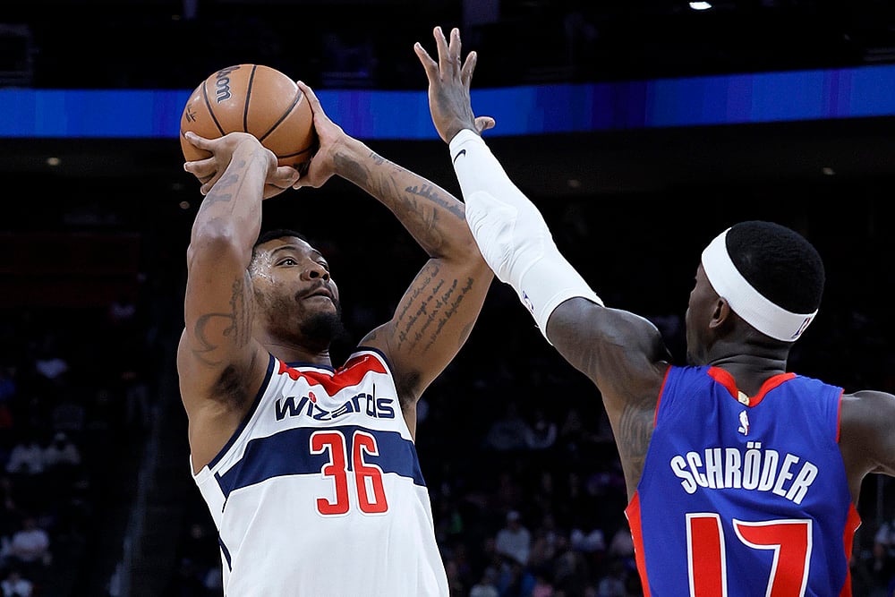 NBA Basketball game Washington Wizards vs Detroit Pistons: Marcus Smart 