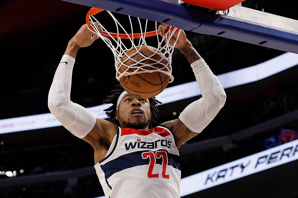 NBA Basketball game Washington Wizards vs Detroit Pistons: Richaun Holmes