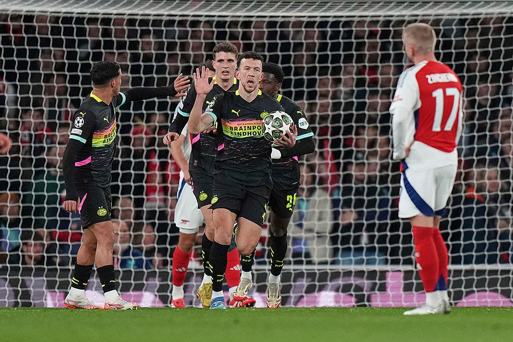 Champions League Soccer round of 16 second leg Arsenal FC vs PSV Eindhoven: Ivan Perisic