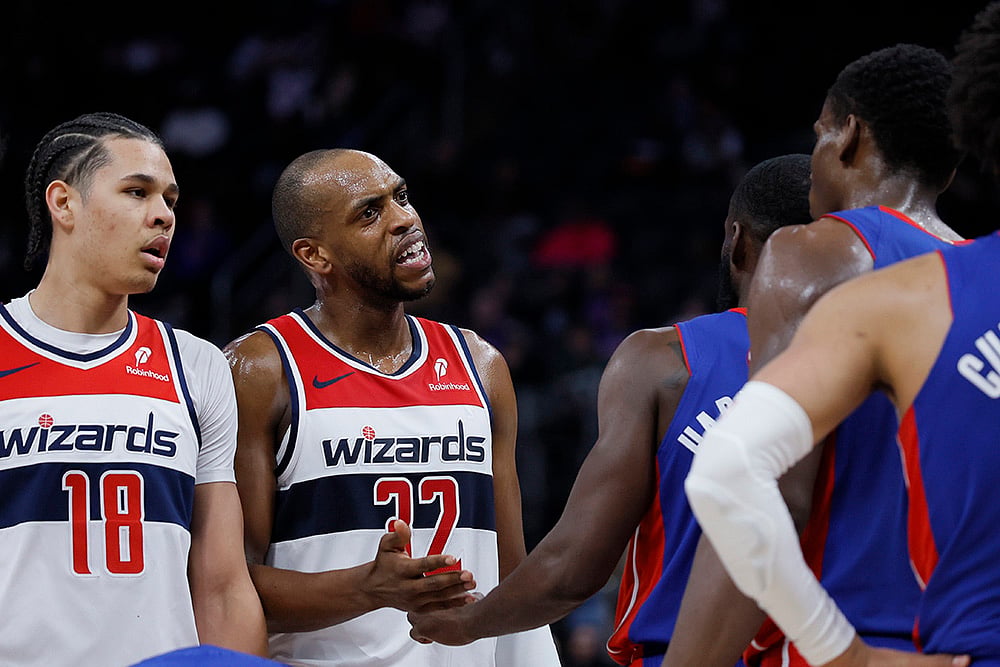 NBA Basketball game Washington Wizards vs Detroit Pistons: Khris Middleton