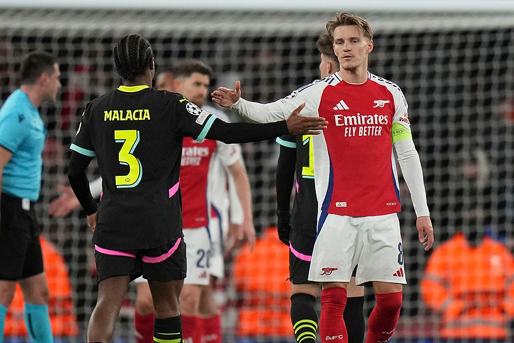 Champions League Soccer round of 16 second leg Arsenal FC vs PSV Eindhoven: Martin Odegaard
