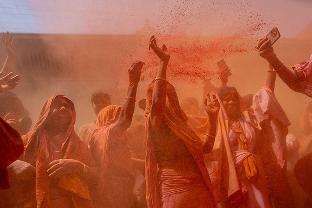 Widows celebrated Holi