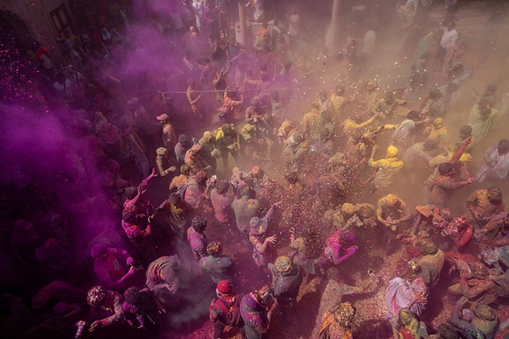 Widows Holi Celebrated in Vrindavan 2025