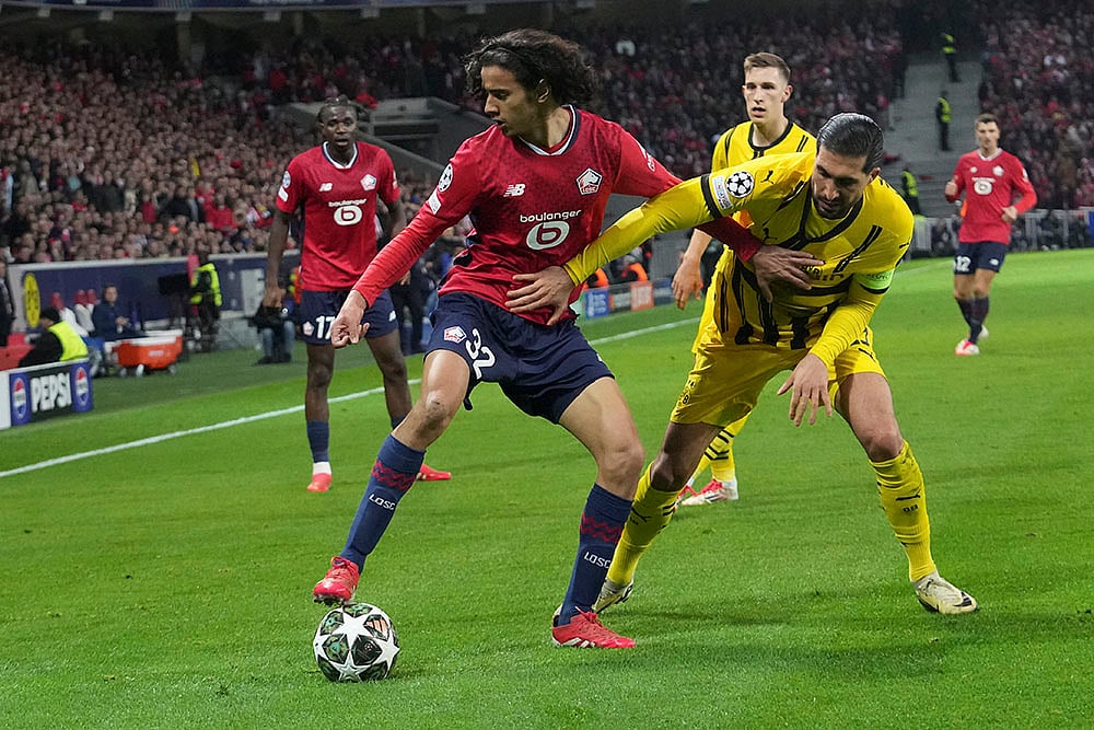 Champions League Soccer round of 16 second leg LOSC Lille vs Borussia Dortmund: Edon Zhegrova