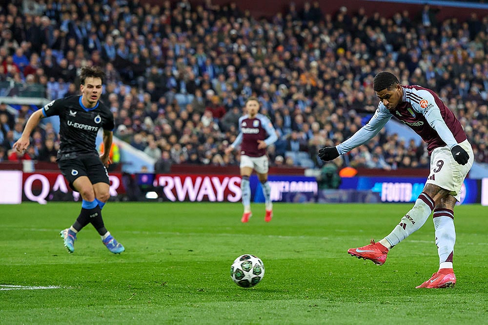 Champions League Soccer round of 16 second leg Aston Villa vs Club Brugge: Marcus Rashford