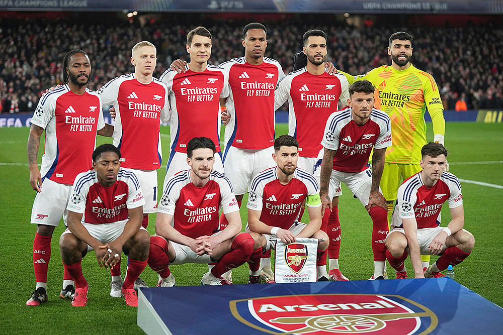 Champions League Soccer round of 16 second leg Arsenal FC vs PSV Eindhoven: 1