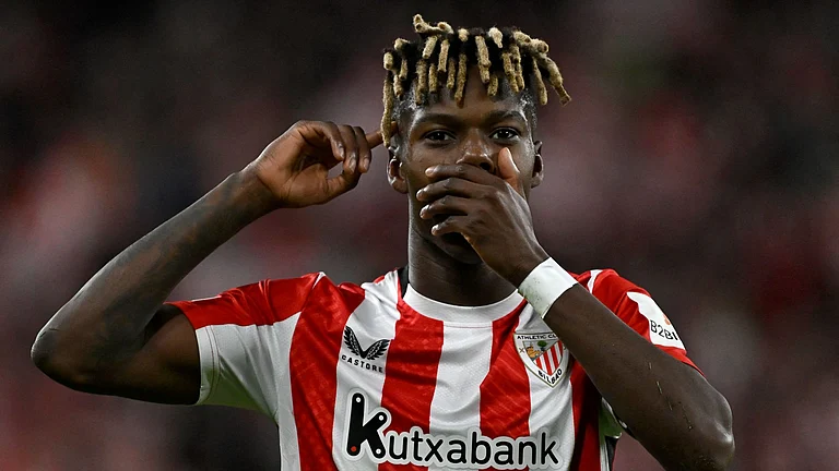 Nico Williams struck twice for Athletic on Thursday - null