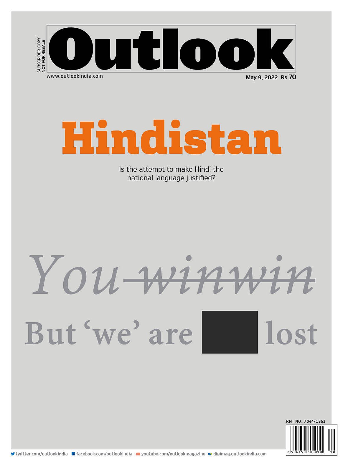 Outlook cover: Hindistan - null