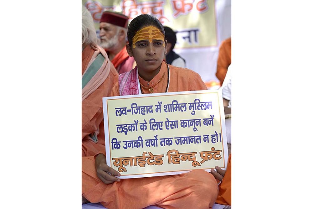 Protest against Love Jehadat Jantar Mantar