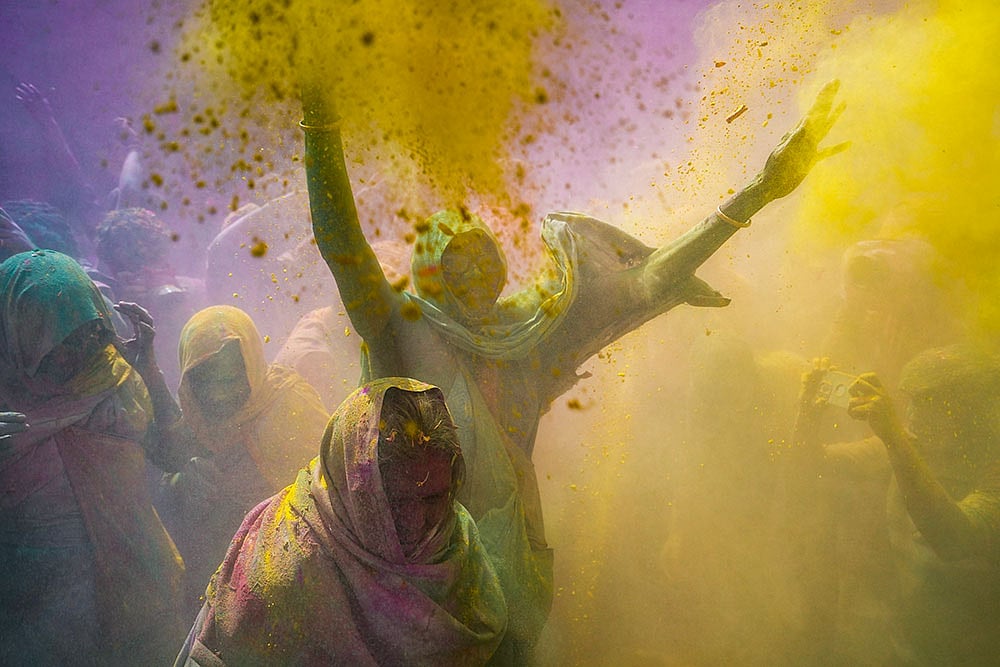 Holi celebration in Vrindavan