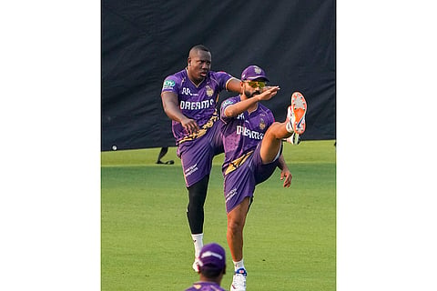 IPL 2025, KKR training session: KKR captain Ajinkya Rahane