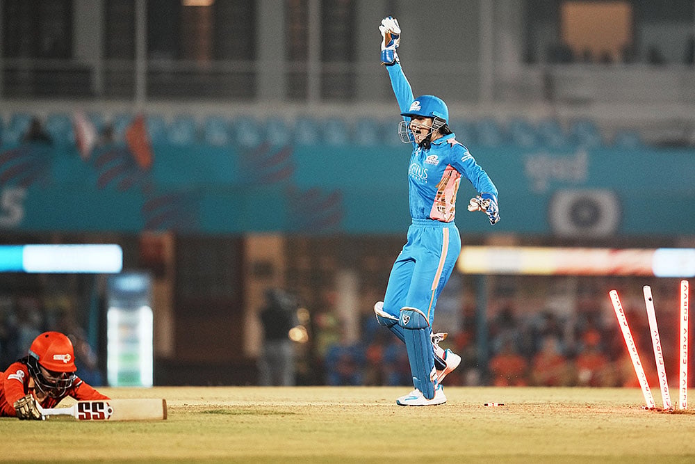 Womens Premier League (WPL) 2025 play-off Gujarat Giants and Mumbai Indians_Yastika Bhatia
