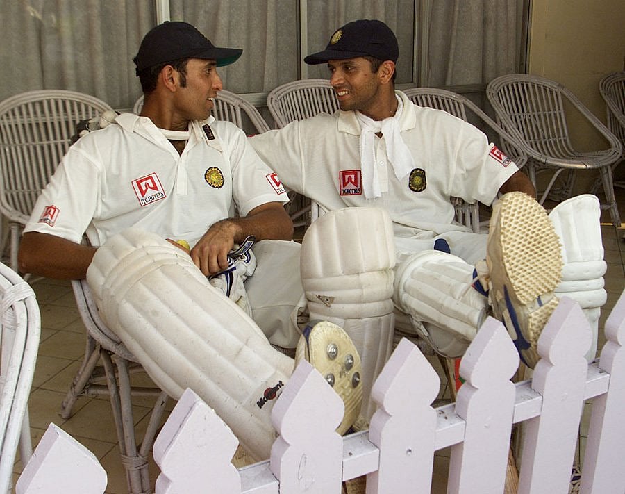 Rahul Dravid with VVS Laxman during the famous 2001 Test match