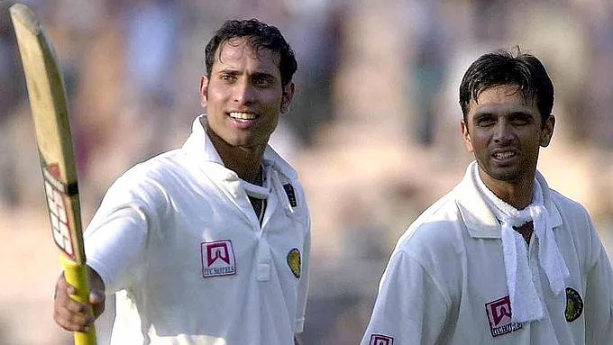 VVS Laxman and Rahul Dravid walking back