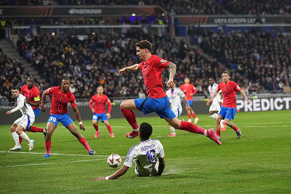 Europa League 2024-25 soccer Lyon and FCSB at Groupama_David Miculescu
